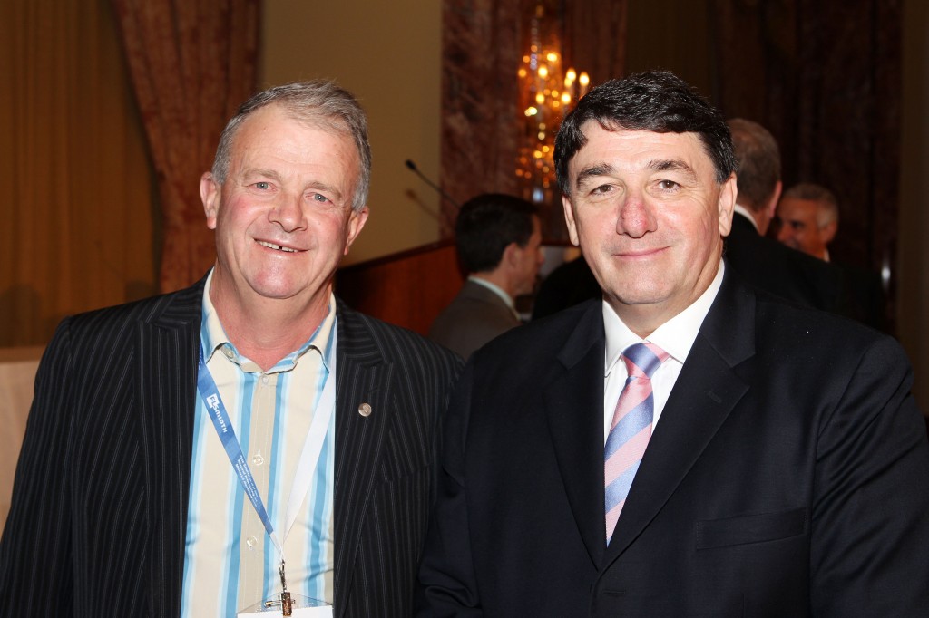 Comminution nominee Sandy Gray-Gekko Systems Technical Director with John McGagh-Rio Tinto  Head of Innovation 