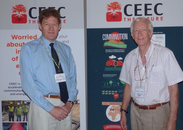 Mike Battersby and Tim Napier-Munn at Comminution 2014