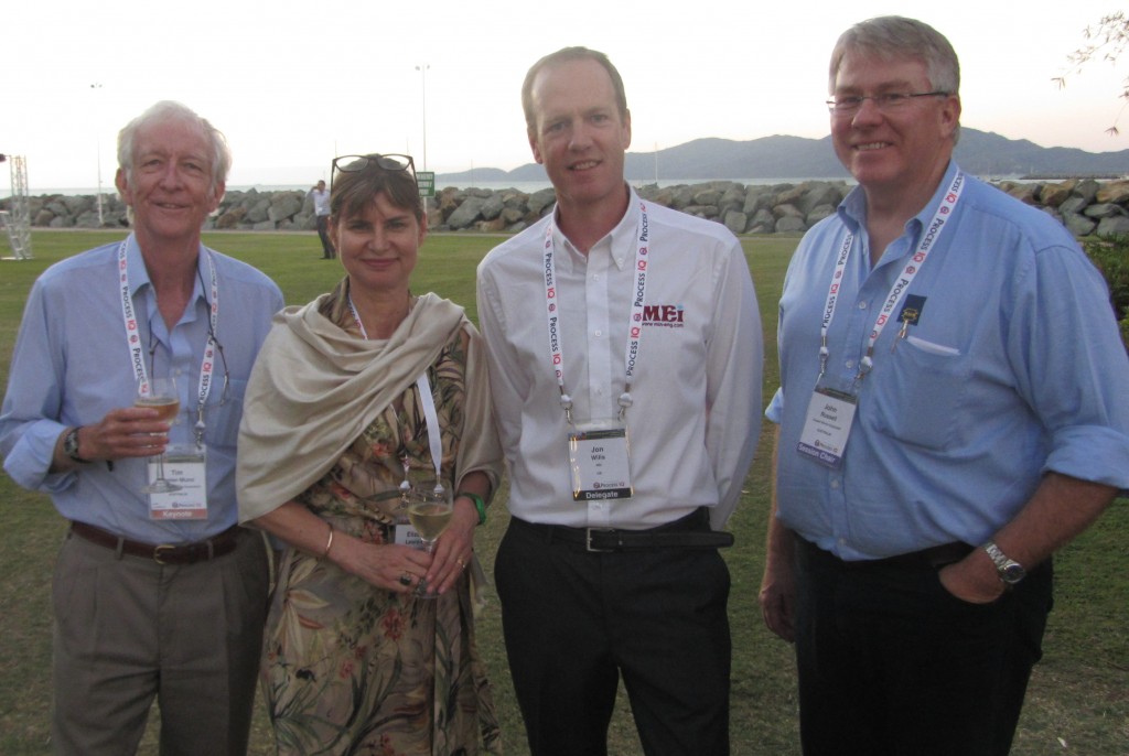 Prof Tim Napier-Munn, Elizabeth Lewis-Gray, Jon Wills, John Russell