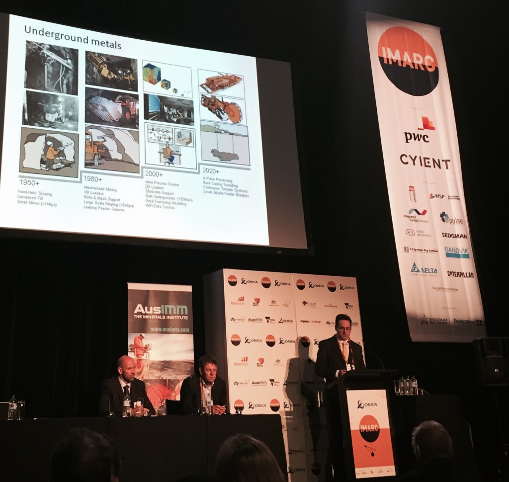 Andrew Logan, Newcrest, presenting at IMARC 2015