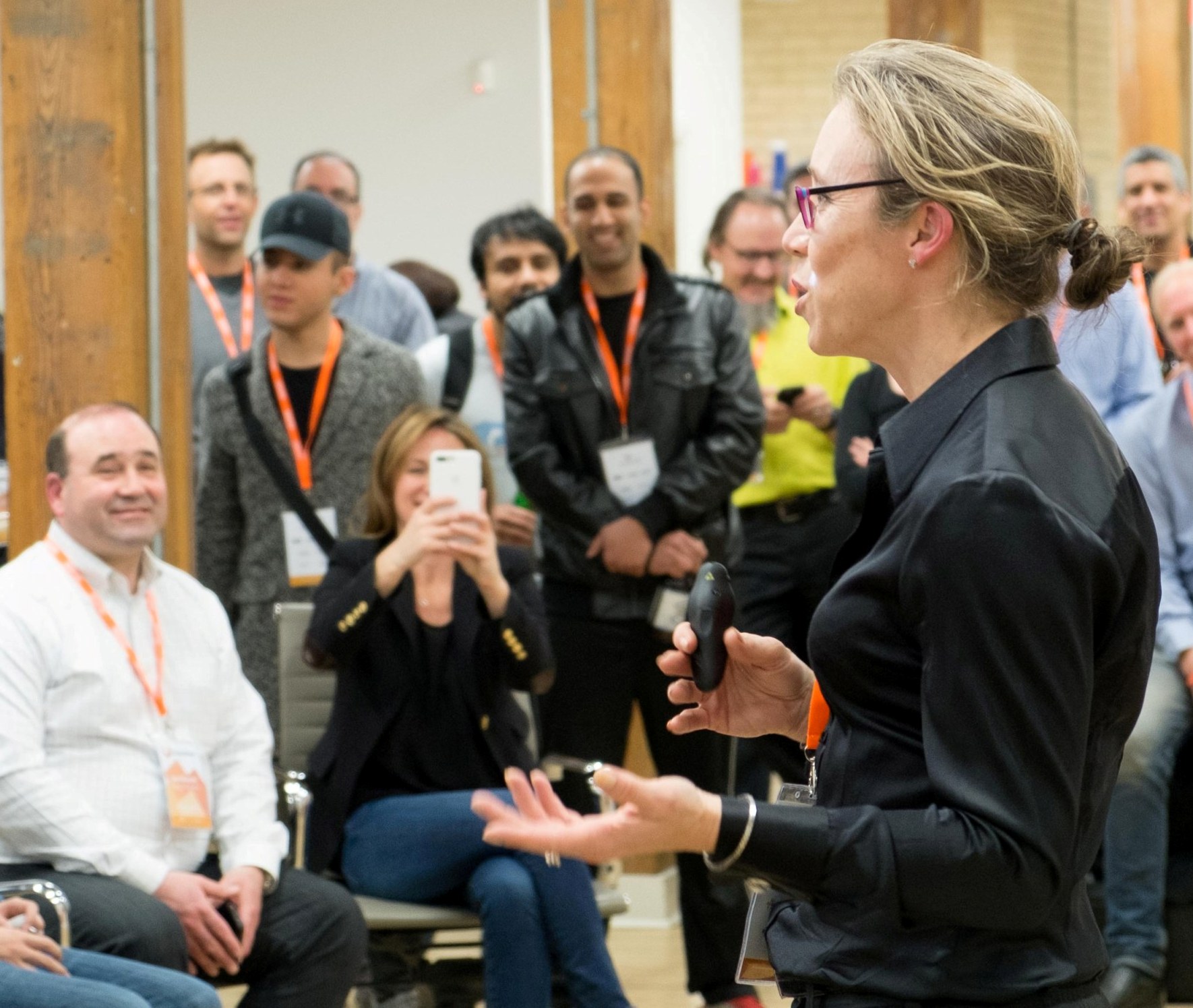 Barrick Chief Innovation Officer Michelle Ash opens Unearthed Toronto 2017 courtesy Unearthed2